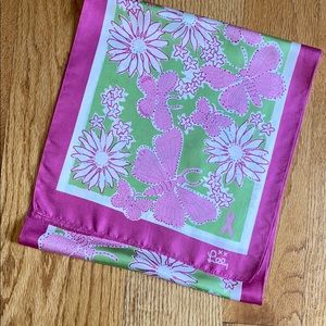 Lilly Pulitzer breast cancer silk scarf komen pink